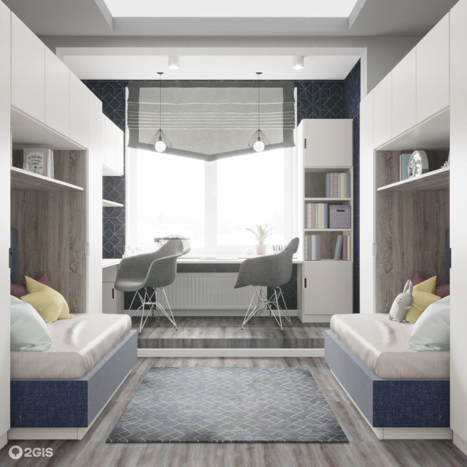 Комната для двух мальчиков с балконом