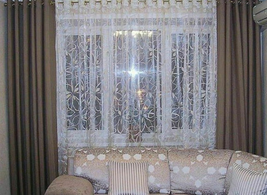 Шторы на люверсах в гостиную