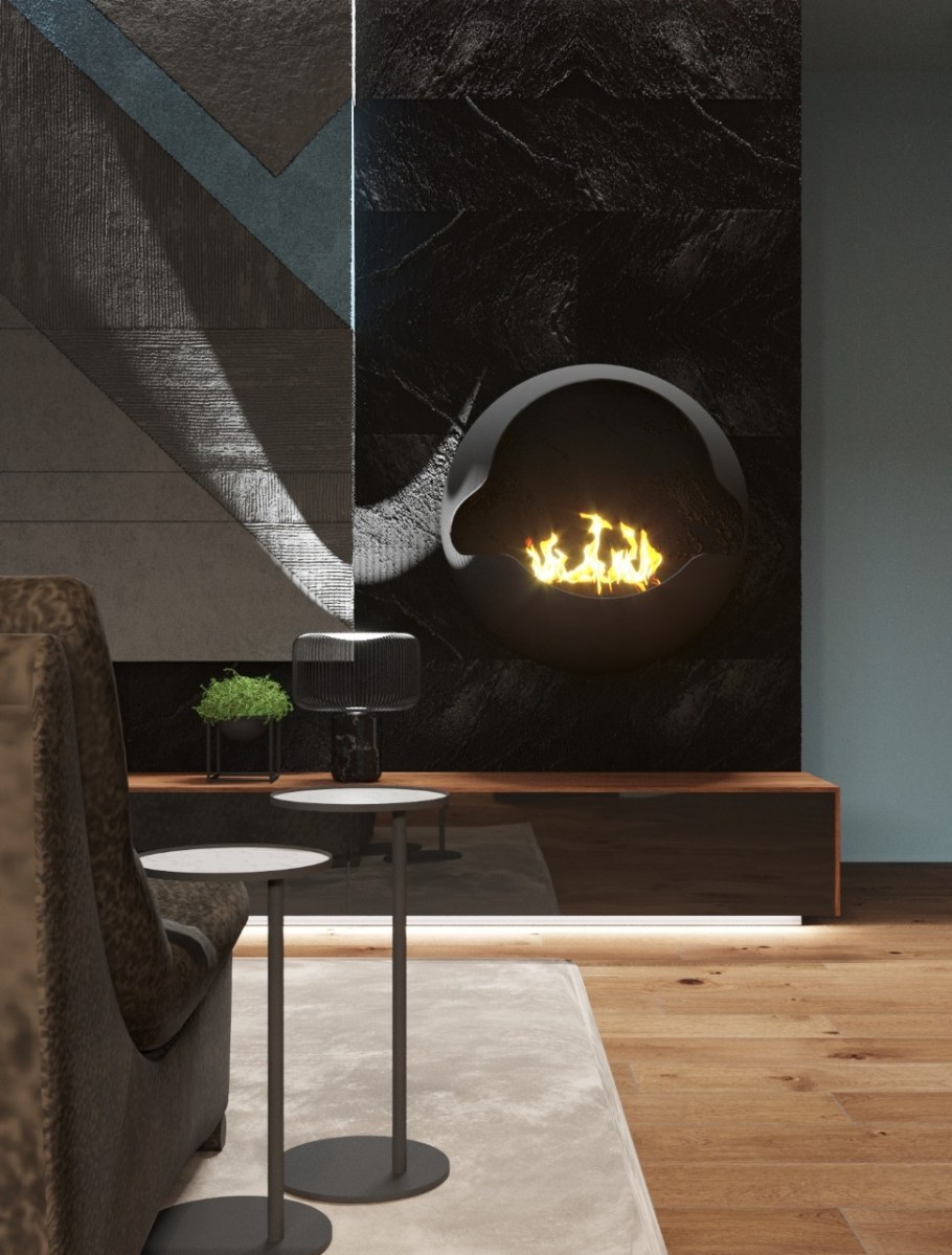 Настенный биокамин Berloni Valencia