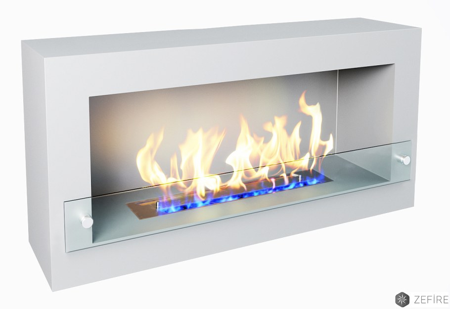 Биокамин настенный Zefire Enigma белый