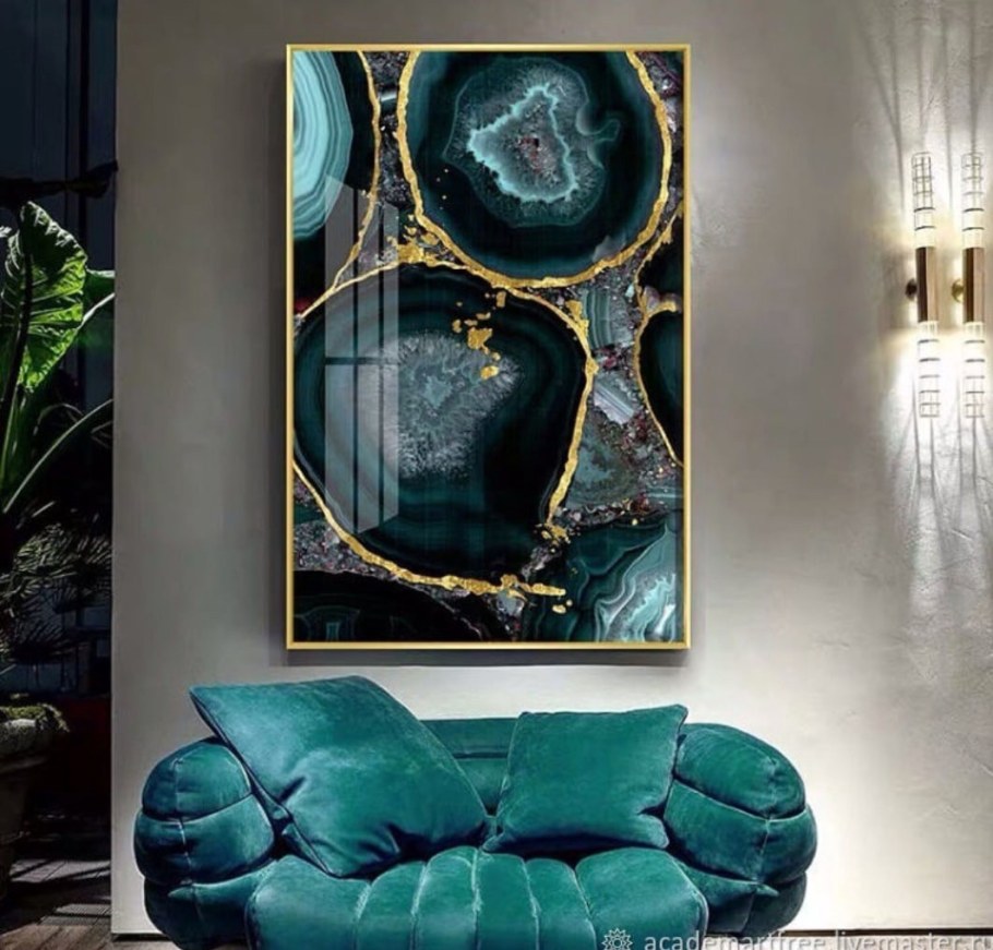 Картины из эпоксидной смолы в интерьере