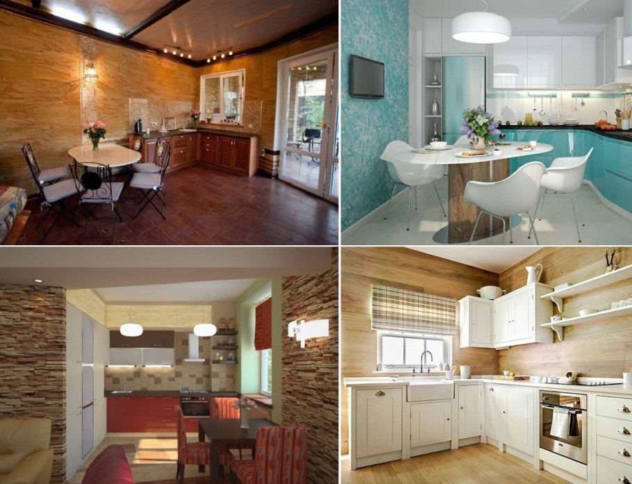 Отделка кухни в частном доме