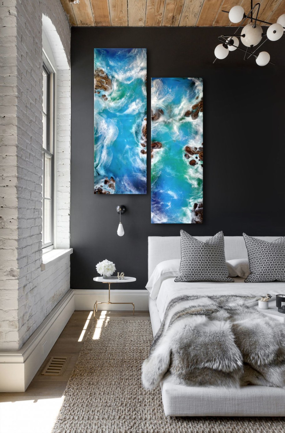 Эпоксидные картины в интерьере