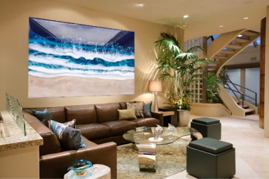 Эпоксидные картины в интерьере