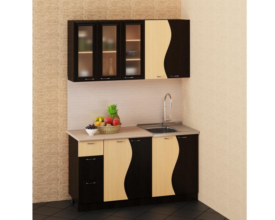 Кухня Татьяна 2м венге/беленый дуб