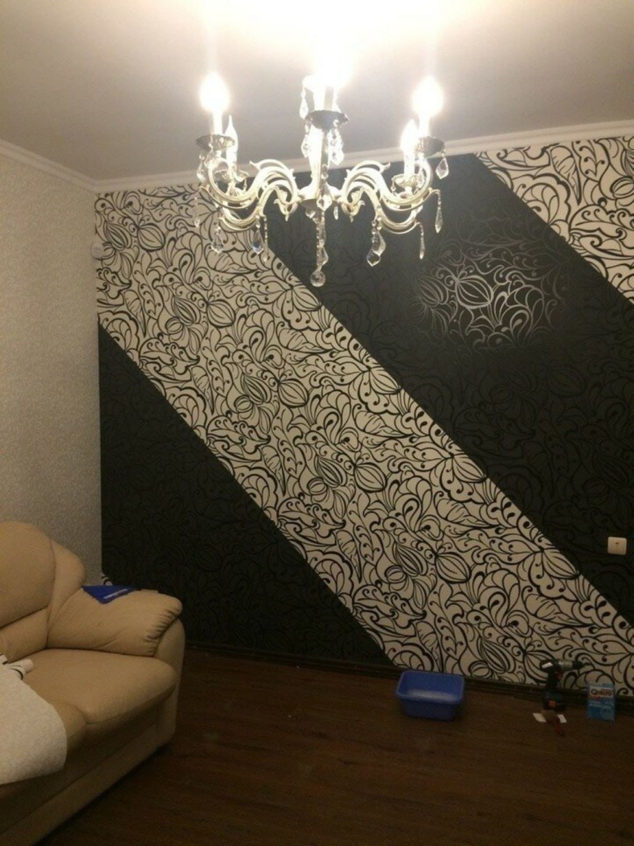 Интересные идеи поклейки обоев