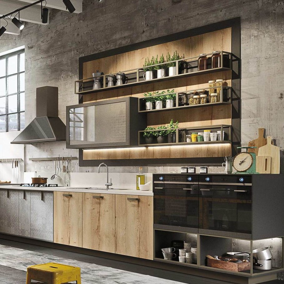 Кухня лофт БТС