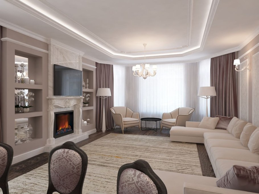 Гостиная Неоклассика 20 м2