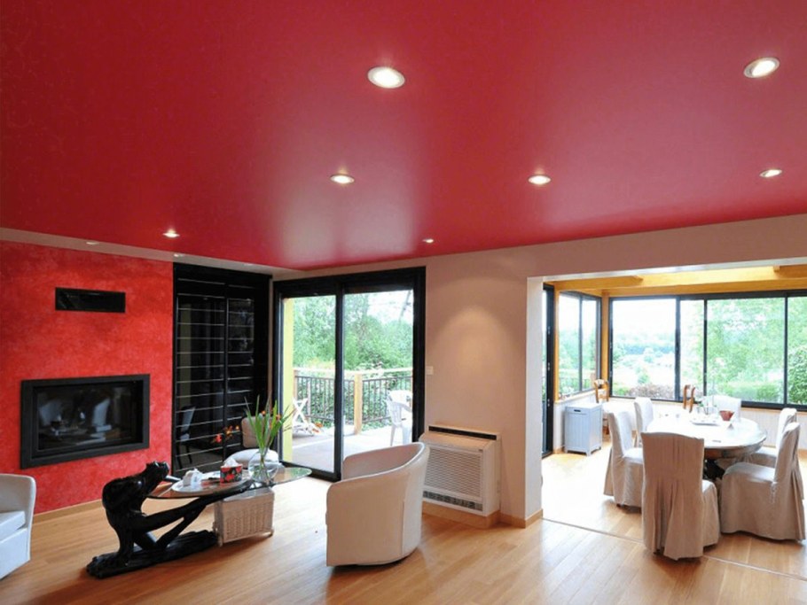 Сатиновый натяжной потолок