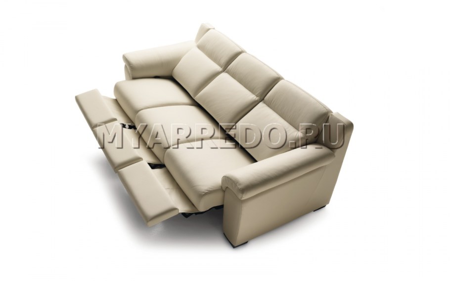 Диван — реклайнер "Вирджиния" (с консолью, Sanibel Dark Brown)