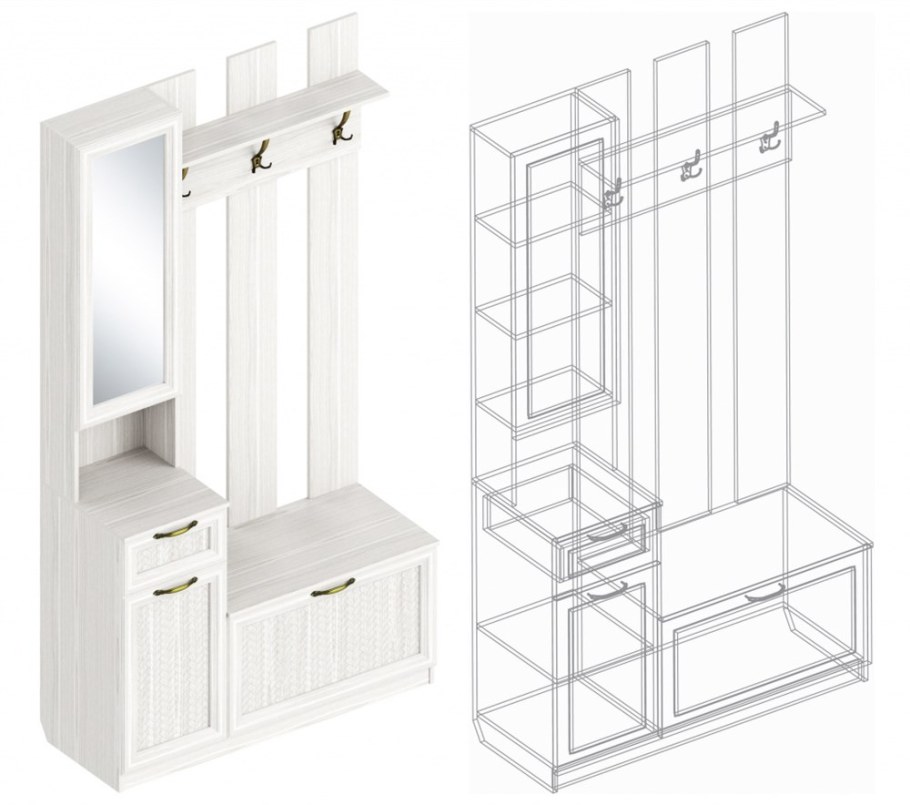 Модульная прихожая Александрия Велес