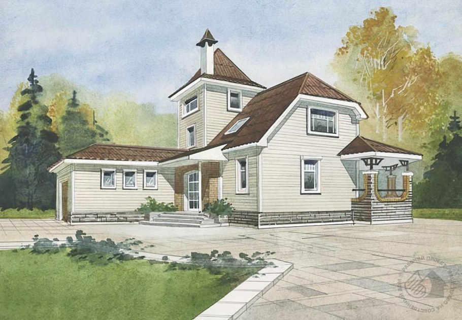 Двухэтажные дома усадебного типа