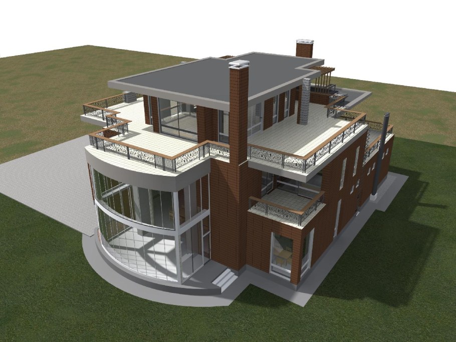 Проект дома усадебного типа