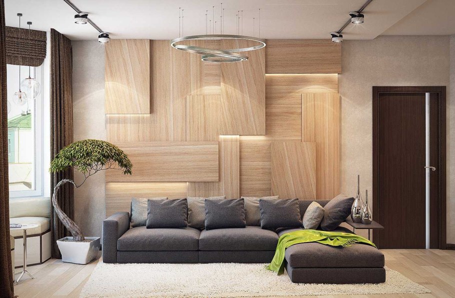 Кухня-гостиная 22м2 эколофт