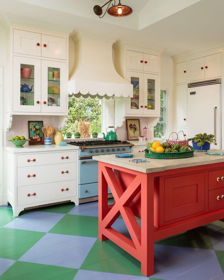 Ретро стиль в интерьере кухни
