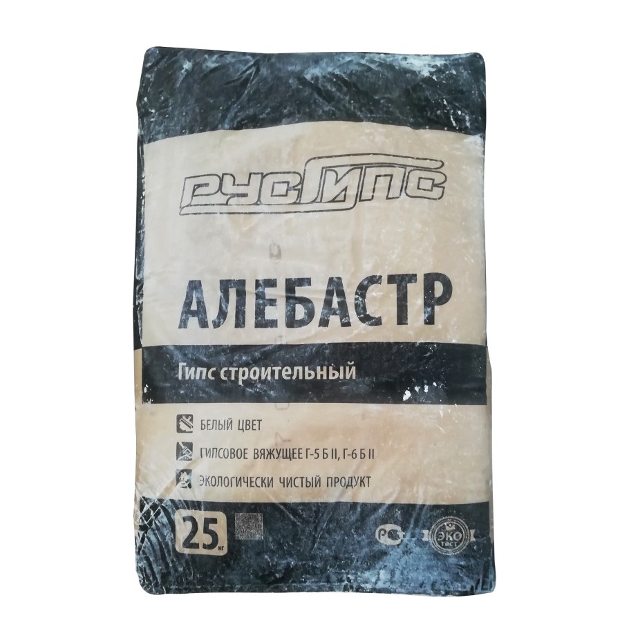 Гипс строительный BARKRAFT Г-5 алебастр 25кг 56шт/поддон
