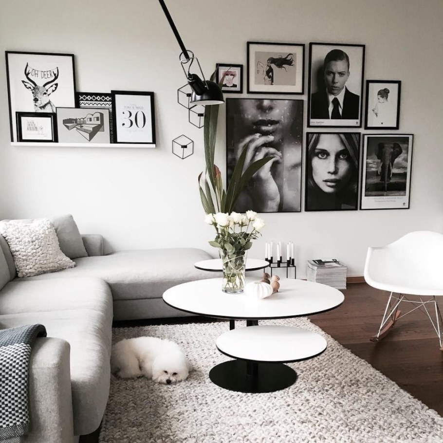 Постеры на стену для интерьера черно белые