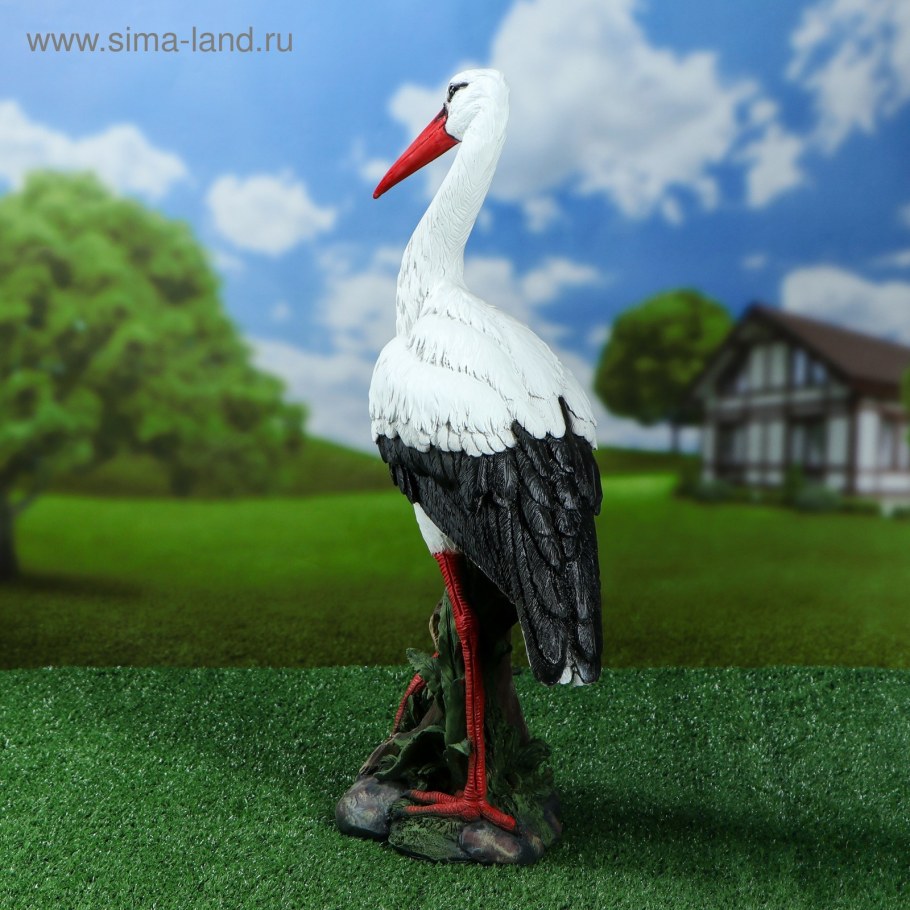 Садовая фигурка Аист