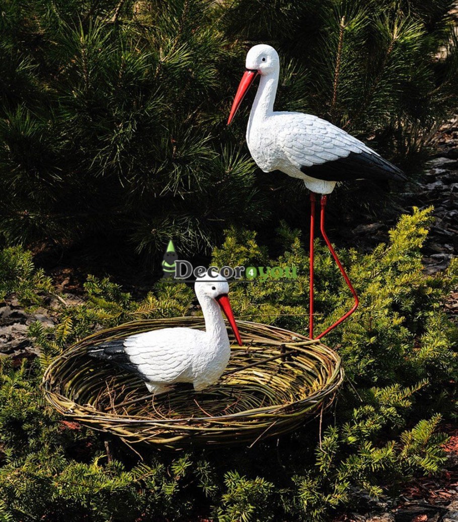Садовая фигура "Аист"