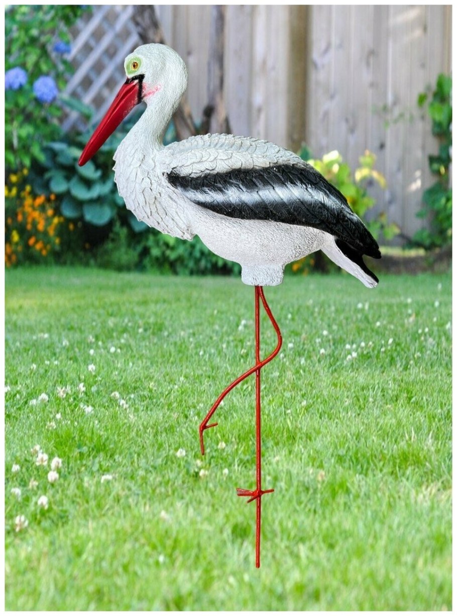 Садовая фигура "Аист большой"