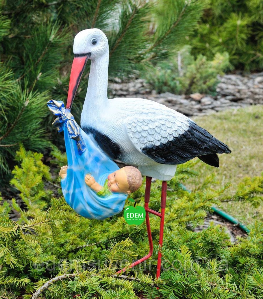 Садовая фигура "Аист"