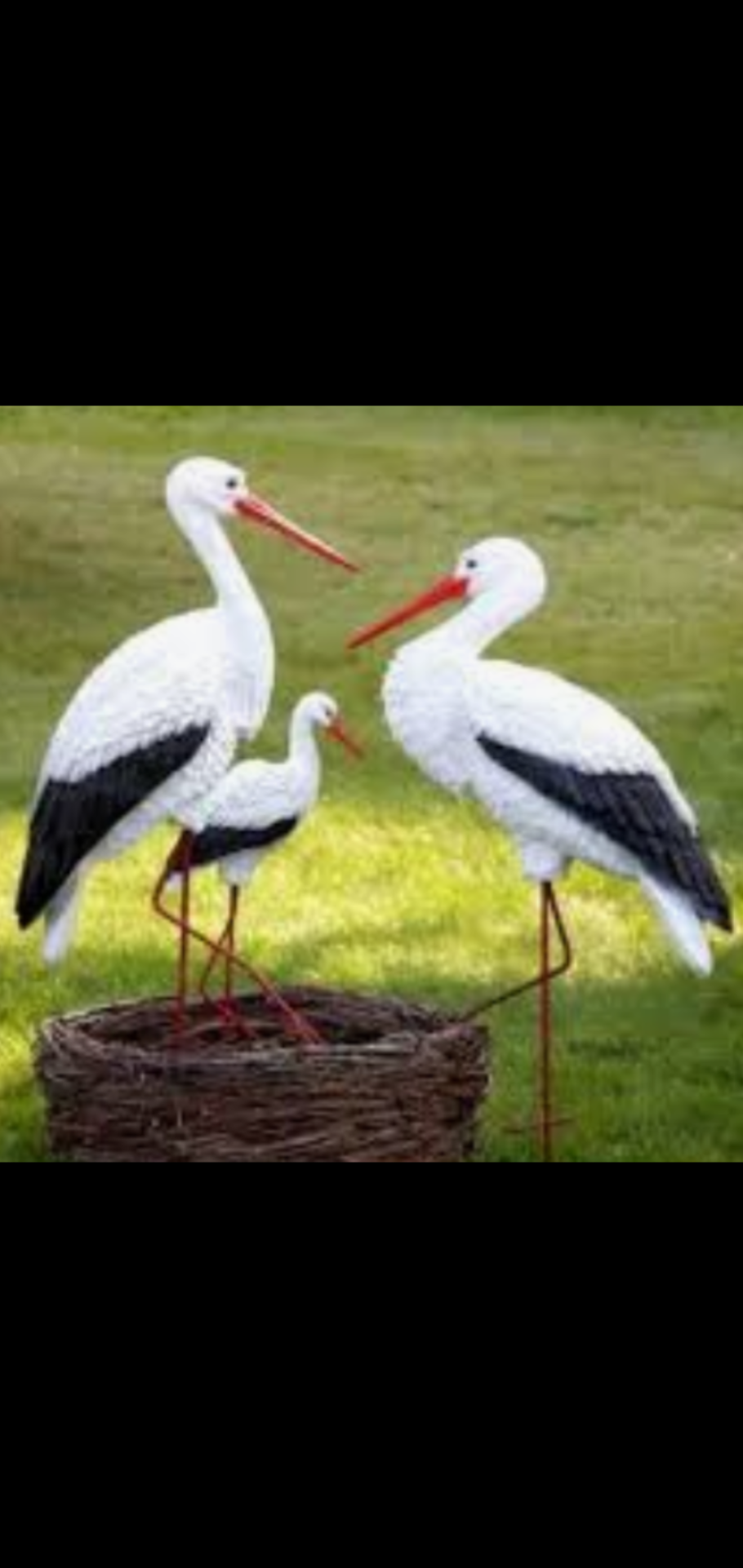 Аист фигурка для сада