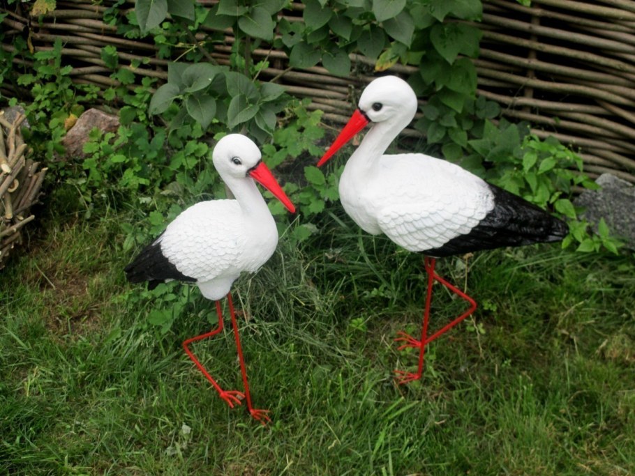 Аист украшение для сада