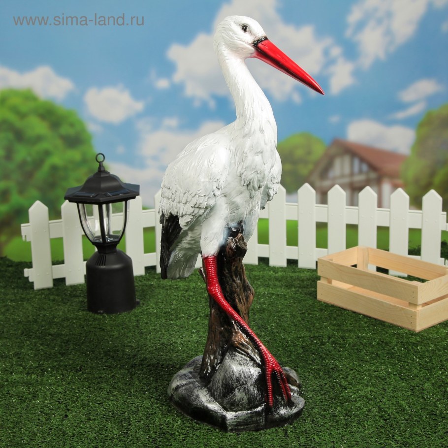 Аист фигурка для сада