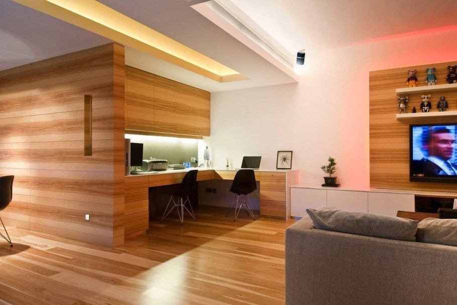 Отделка комнаты ламинатом