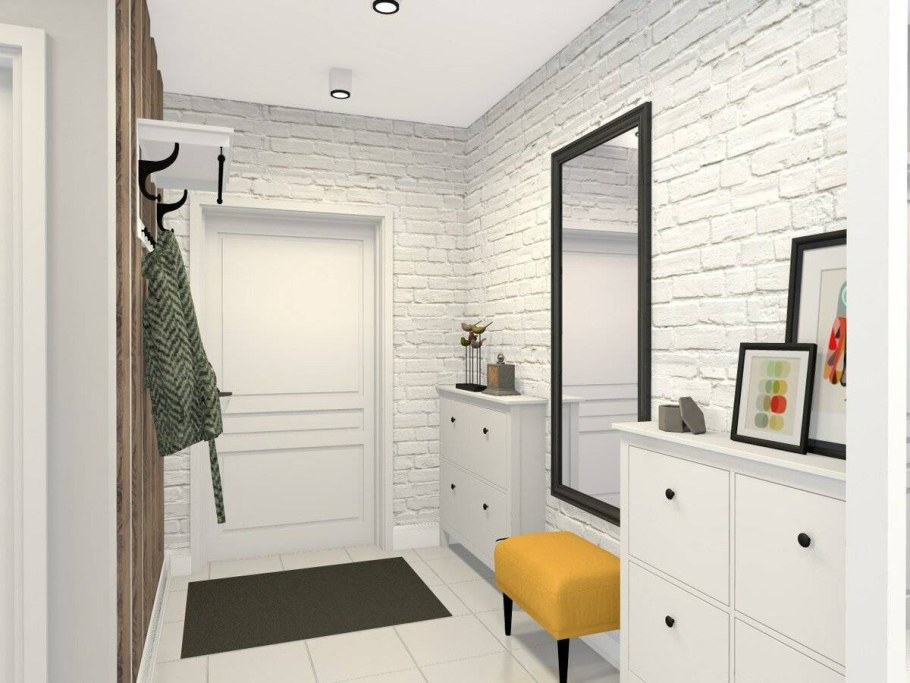 Прихожая в стиле Сканди