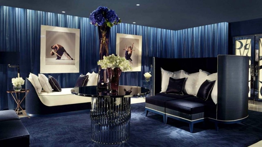 Интерьер в синих тонах