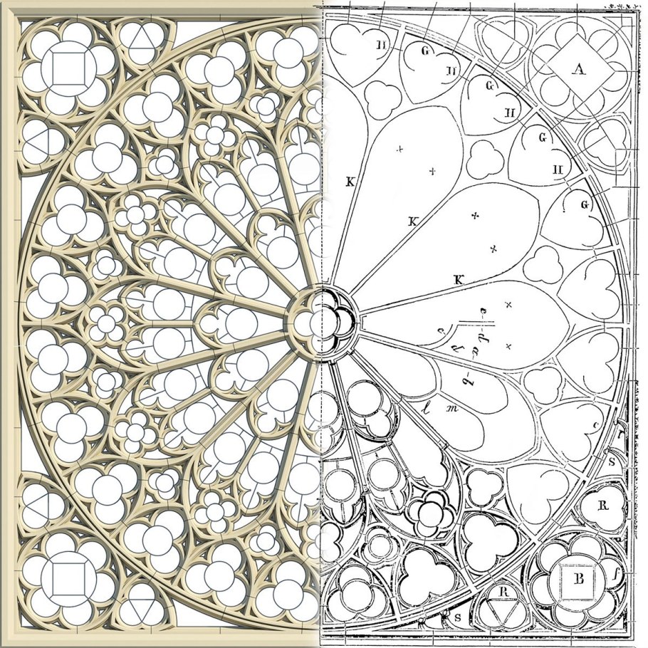Окно роза готического собора
