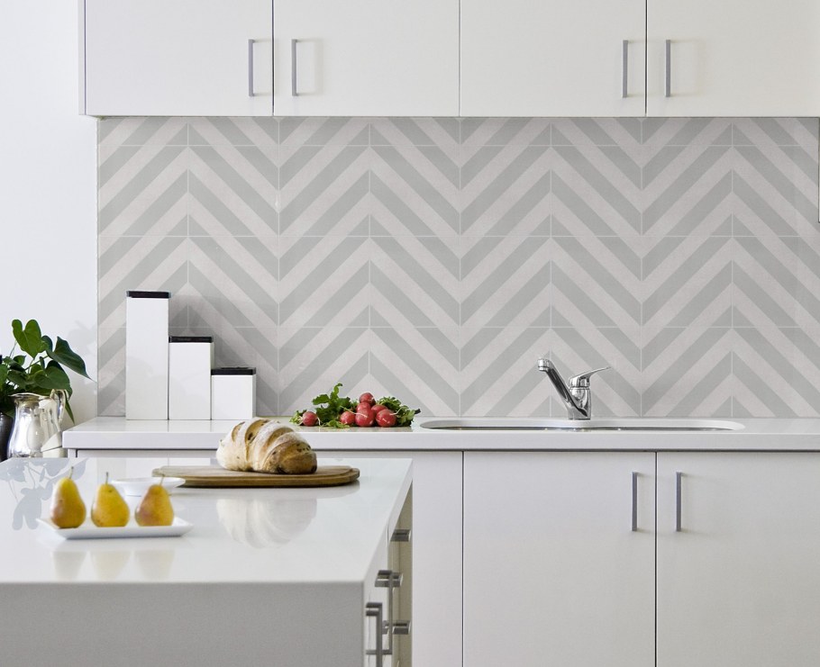 Плитка елочкой на фартук