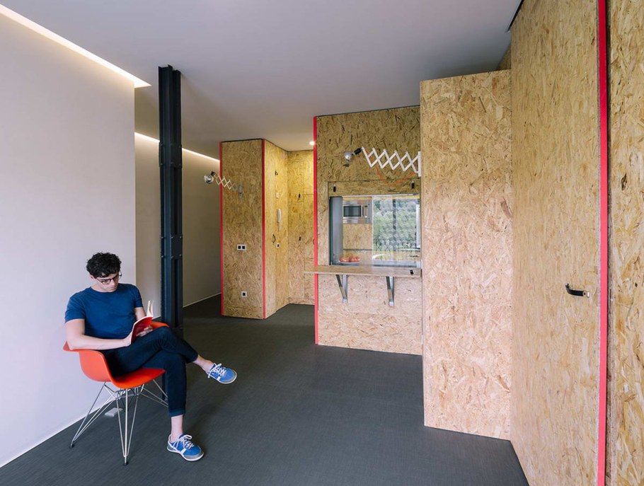 Крашенный ОСП В интерьере