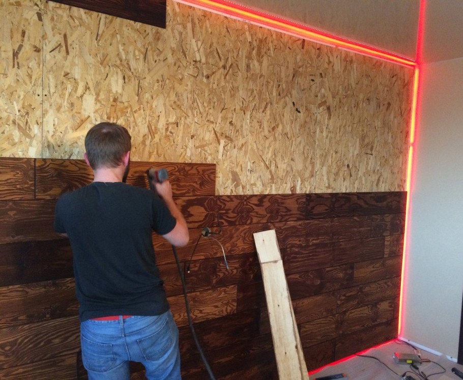 Отделка стен ОСБ панелями