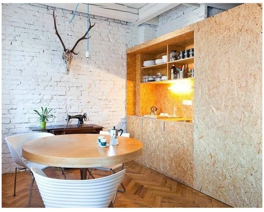 ОСБ панели в интерьере