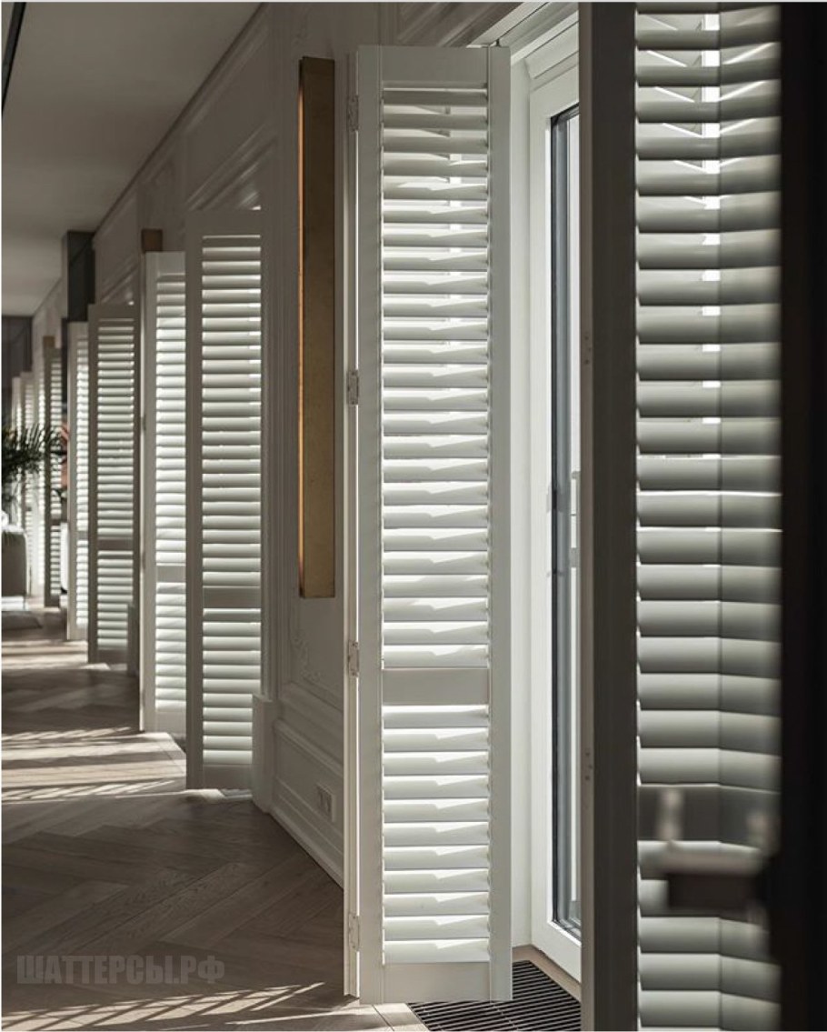 Ставни-шаттерсы в интерьере