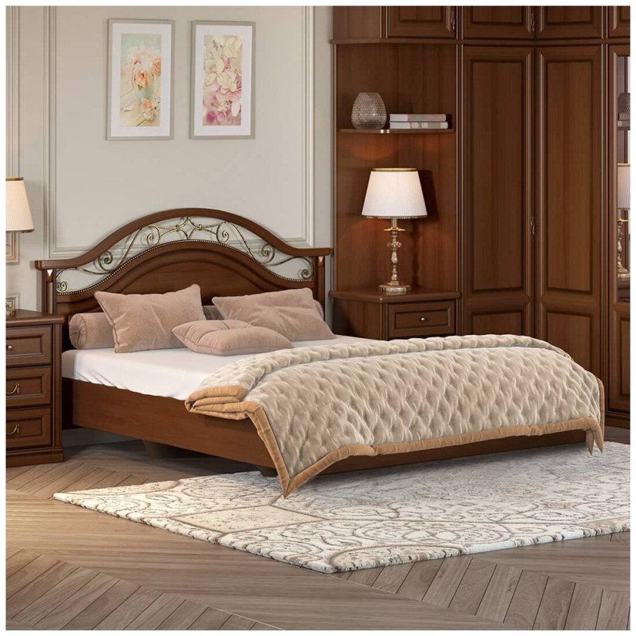 Двуспальная кровать Джоконда орех