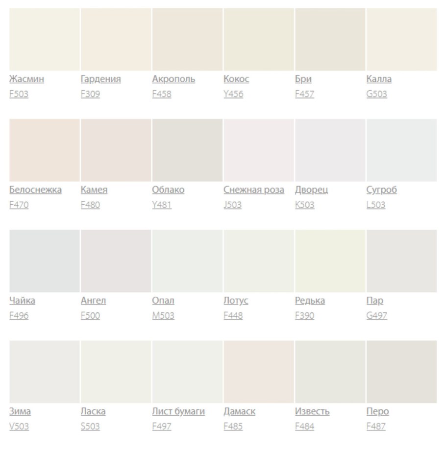 Цвет Жасмин Тиккурила в интерьере