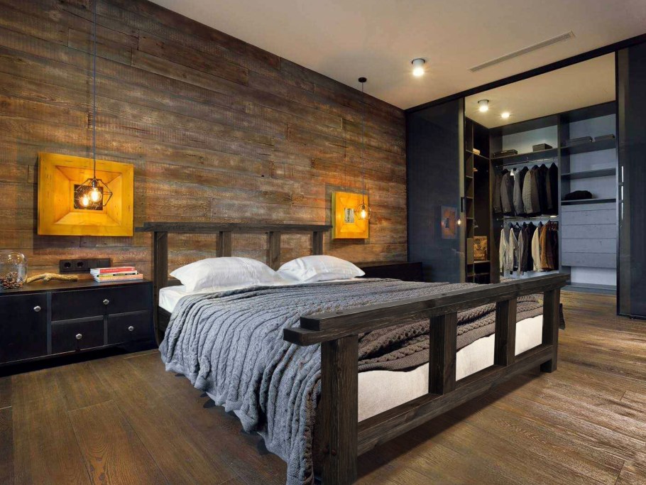 Спальня лофт