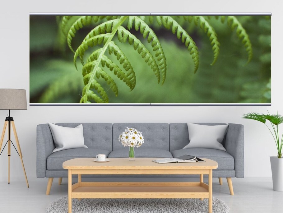 Картина папоротник в интерьере