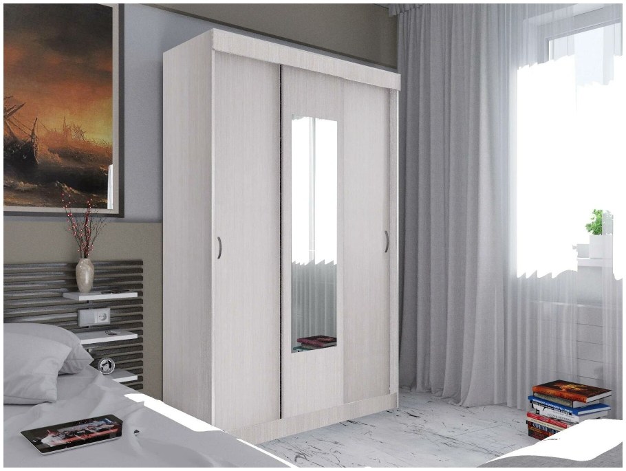 Шкаф купе Бася Анкор белый