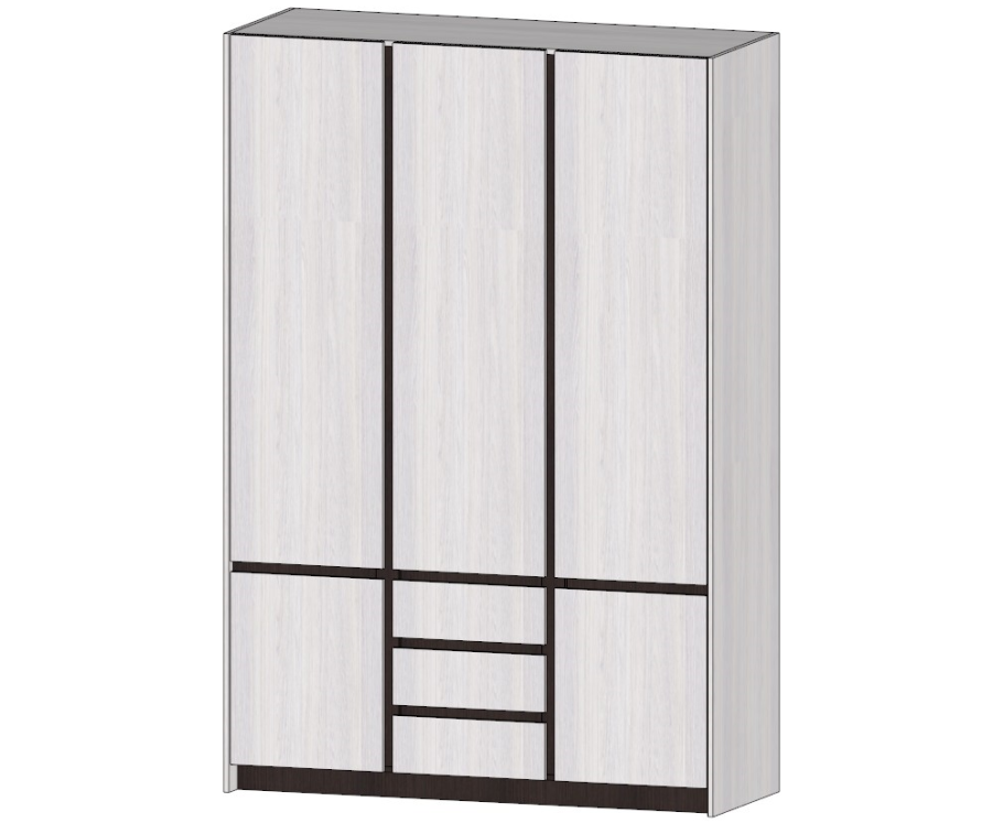 Спальня Виста шкаф 2-х СТВ венге/ясень Анкор светлый