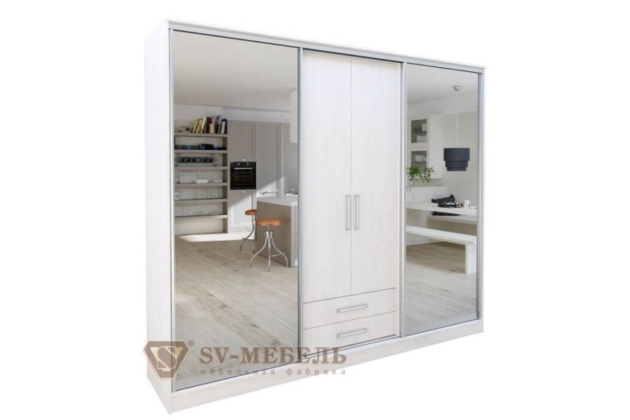 Шкаф-купе 20 ясень Анкор светлый св мебель