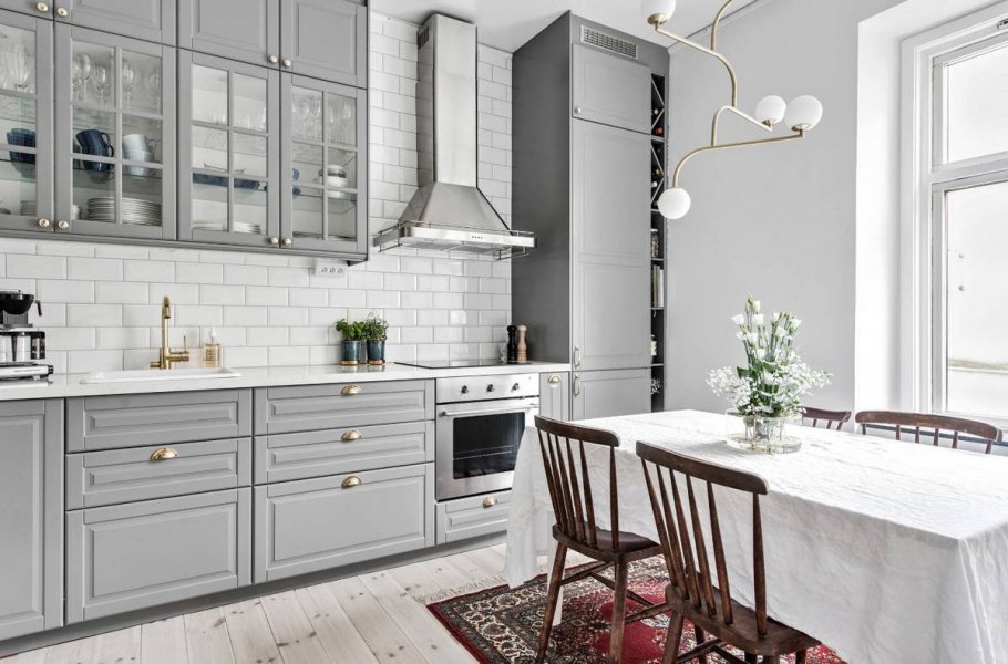 Кухня икеа Будбин белая