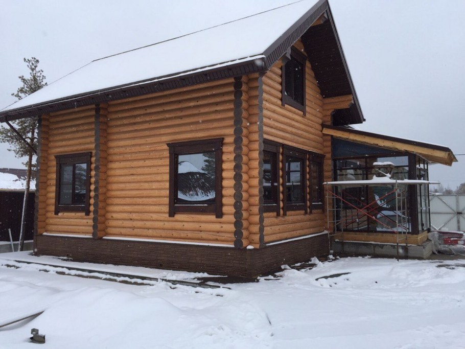 Покраска бани снаружи