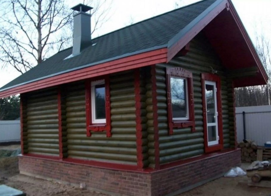 Баня снаружи