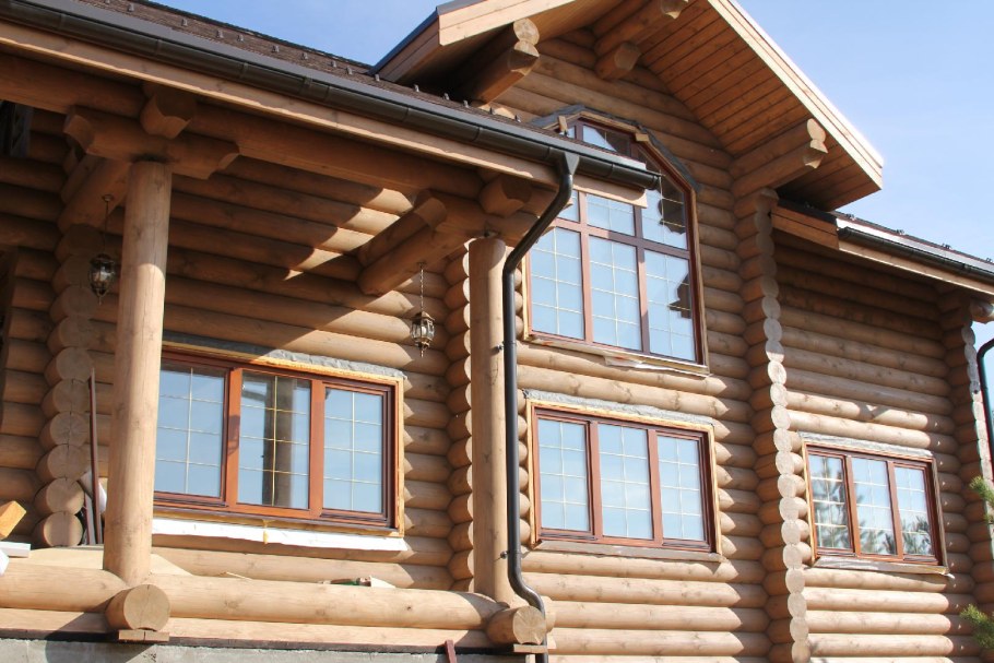 Цвета домов из бревна