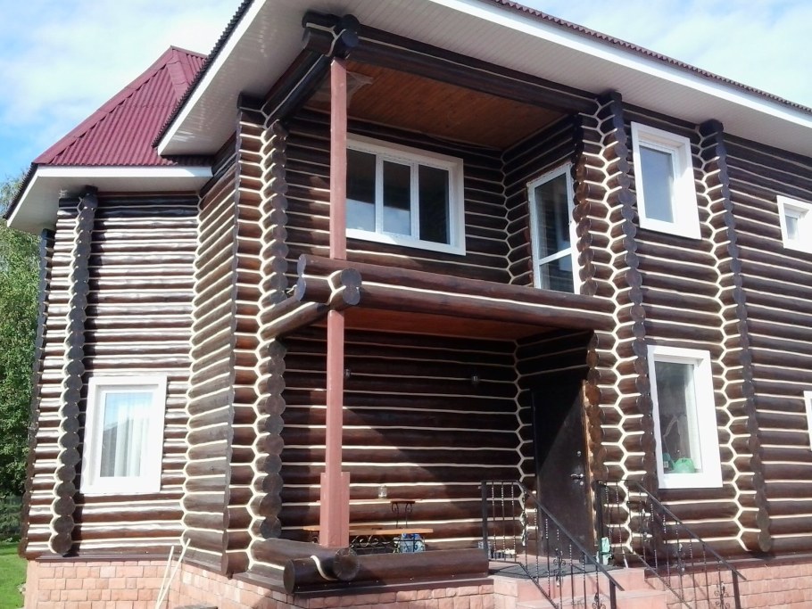 Цвета домов из бревна