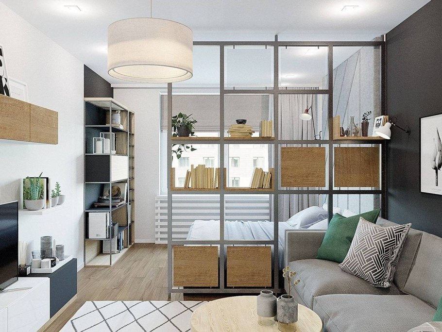 Разделение комнаты перегородкой